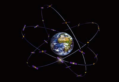 Il segmento spaziale Il segmento spaziale ha le seguenti caratteristiche: 30 satelliti (27 + 3) 3 piani orbitali (120 longitudine) 56 inclinazione rispetto all equatore ~ 23222 Km di altezza 14 ore e