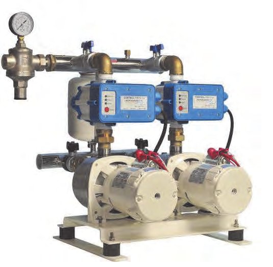 Autoclavi a Controllo Elettronico Electronic Water Pressure System Gruppi / Groups ECOJET C.E. - ECOINOX C.E. - JET C.E. Gruppo autoclave Control Press Water pressure system Control Press 2 JET (Bronze) C.