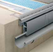 Profili e relativi accessori per balconi e terrazze Blanke RINSYS Nuovo canalino di drenaggio Blanke RINSYS per un deflusso idrico coordinato su balconi e terrazze.
