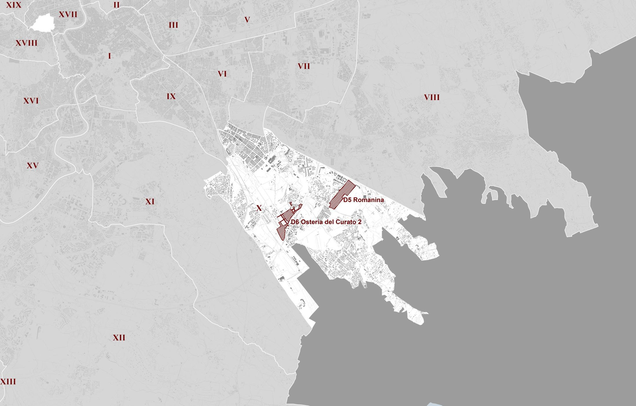 MUNICIPIO X Localizzazione dei Piani