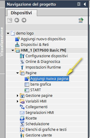 la variabile V D0 DWORD utilizzata nel Blocco B002 e richiamata da HMI come variabile contatore, che realizza un contatore sul LOGO la variabile V 8.