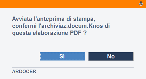 All interno del pulsante Opzioni è possibile impostare ulteriori preferenze per i modelli da archiviare: Confermando le impostazioni adottate nella prima schermata, è possibile accedere ad una