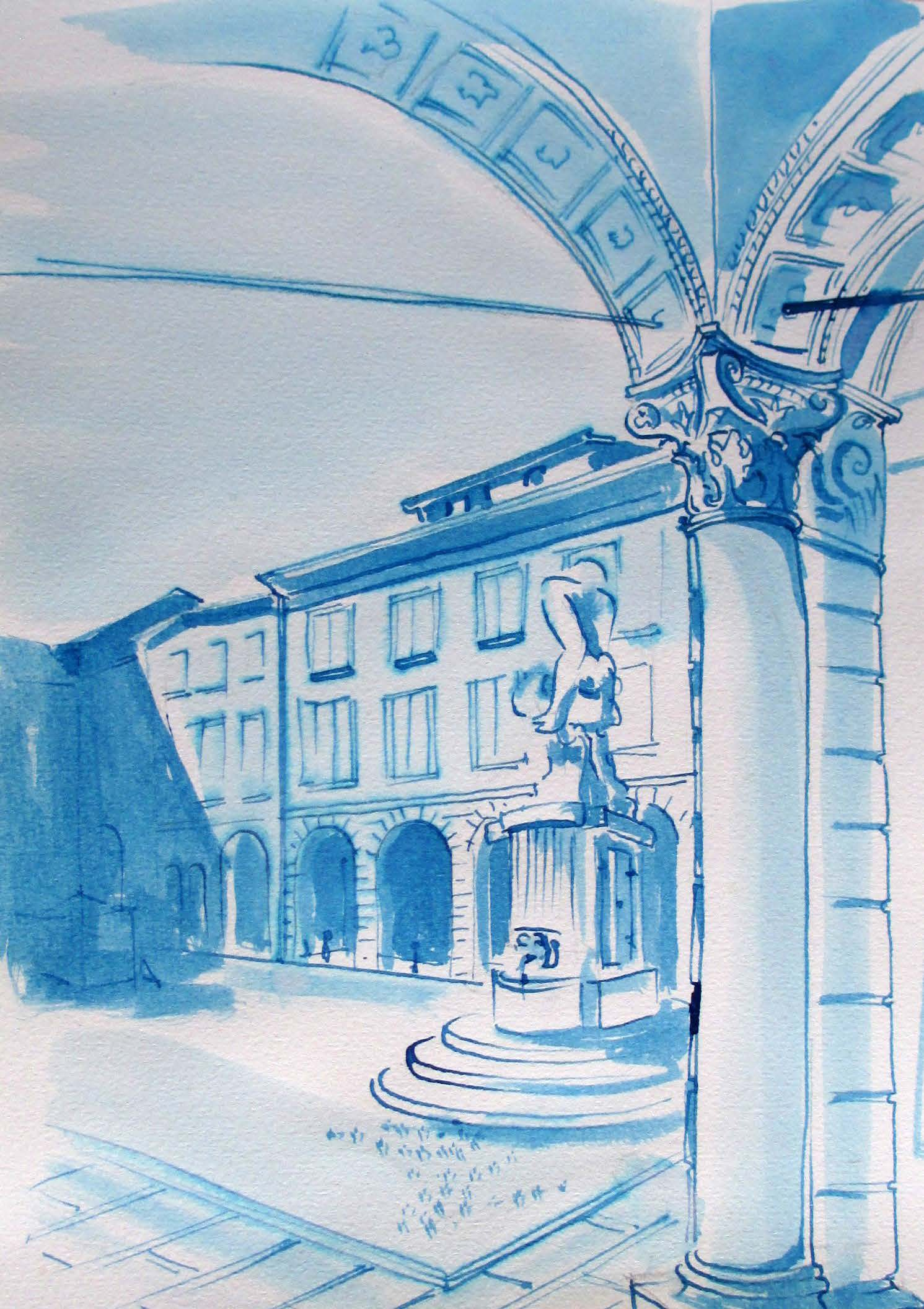 Fig. 11 Enrica Simonazzi, Piazza Prampolini o del Duomo, già piazza grande (N.