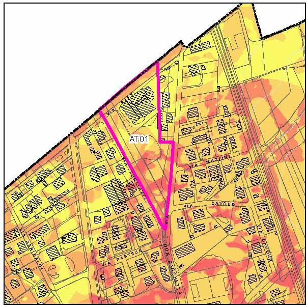 Tematica n 4 Lettura paesaggistica del territorio comunale Rilevanza vedutistica dei percorsi L ambito in oggetto risulta visibile dai percorsi considerati panoramici e paesaggistici per cui l area