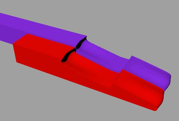 16/16 L ultima lavorazione, il raccordo con l intradosso, è nuovamente di tipo lineare 3D.