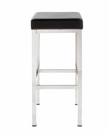 ANGEL STOOLS / SGABELLI ANGEL Bar stool with padded seat and chromed or painted frame.