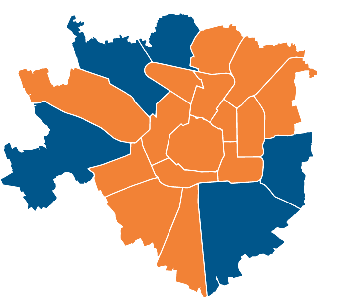 I risultati nei quartieri Candidato più votato per zona MILANO ZONA SALA PARISI Zona 1: Centro storico 51,4% 48,6% 18 19 20 17 6 16 8 5 7 15 1 2 9 3 4 14 10 11 12 13 Zona 2: Centro direzionale,