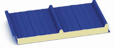 Pannelli copertura in poliuretano bilamiera con profilo grecato Bs2d0 - B roof (t2) PGB TD3 250 22 81,5 65 92,5 92,5 65