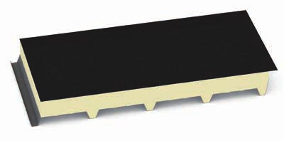 SLATO MASCHIO Pannelli copertura monolamiera deck con paramento esterno in cartonfeltro bitumato PGB TK5 CF 1000 mm