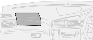 01 Sicurezza Airbag (SRS) 01 Posizione dell airbag lato passeggero, automobili con guida a sinistra o a destra