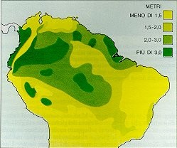 FATTORI LIMITANTI Le mappe delle medie pluviometriche annue e degli habitat di diverse specie di farfalle mostrano che