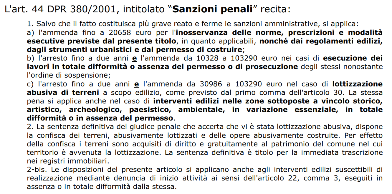 2 - I profili di responsabilità dei tecnici asseveratori tra CILA, SCIA e superdia. CENNI ALLE LE AMMINISTRATIVE E SANZIONI PENALI Alcune sanzioni penali fra le più ricorrenti sono contenute nell'art.