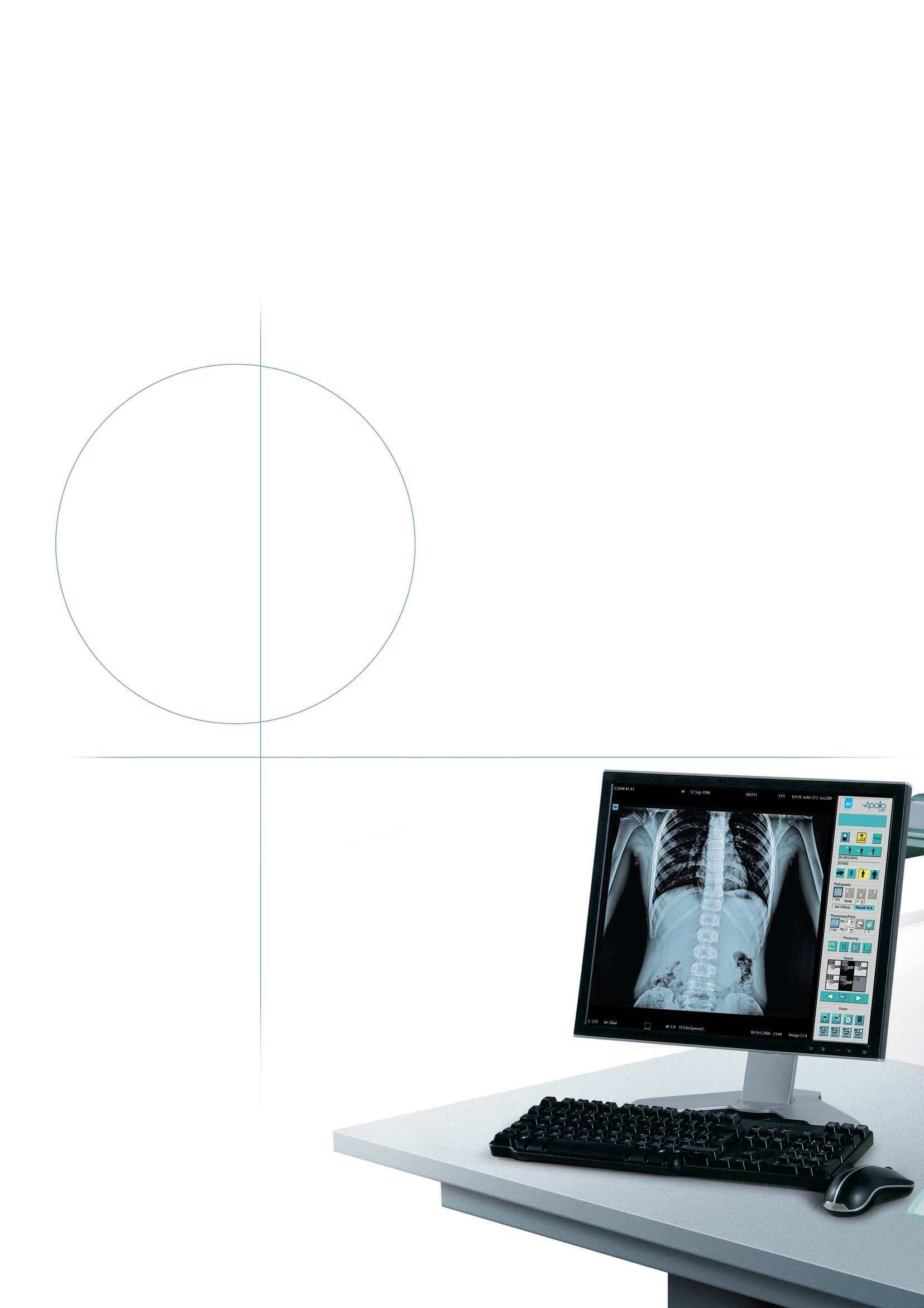 Un sistema, due applicazioni Apollo DRF supera la divisione applicativa tra radiografia e fluoroscopia.