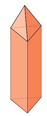 Il numero totale delle facce di questo solido è: a) 6 b) 4 c) 8 d) 7 e) 5 5.