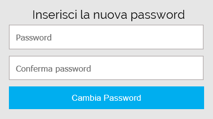 maschera Compilare il campo Password inserendo una nuova password a propria scelta, compilare il campo