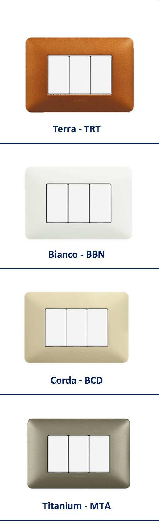 TBM Bianco - BBN Avorio - BAV Cenere - BCN Corda