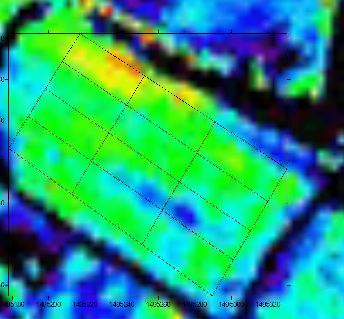 Principali vantaggi delle tecniche di telerilevamento 3/4 Possibilità di vedere la dimensione spaziale dei fenomeni Aerial hyperspectral image, 2 m spatian resolution VI map (LAI proxy) (2 July)