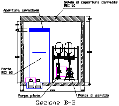 Ove necessario, il comparto adibito a serbatoio di accumulo può essere collegato dal basso ad altre vasche in modo da realizzare capacità superiori.