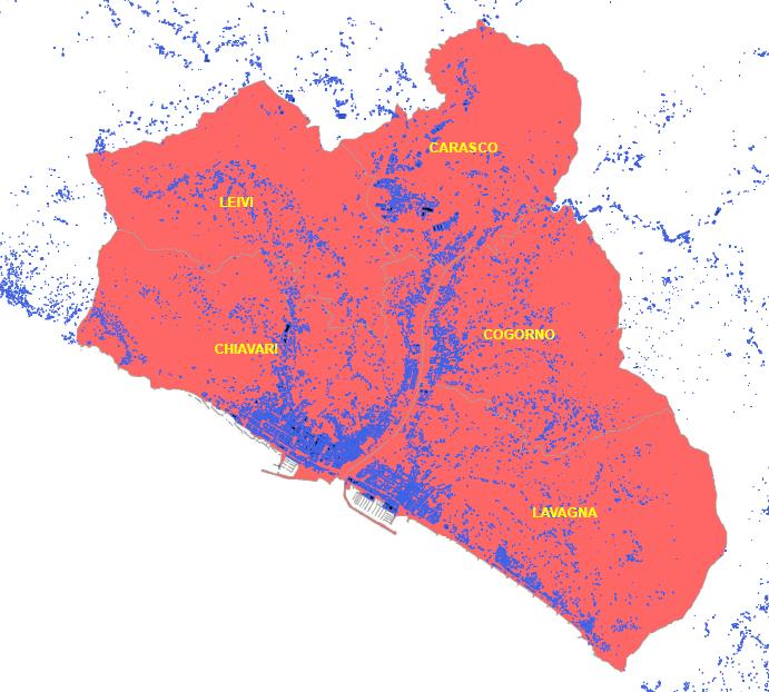 Comuni, 540 kmq