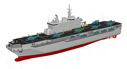 Immagini: ipotesi circa le nuove LHD, nave logistica e soccorso/appoggio sottomarini (Fincantieri);