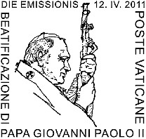 Comunicato 7/11 Annullo postale speciale in occasione dell emissione della serie filatelica «Beatificazione di Papa Giovanni Paolo II» (12 aprile 2011) Il 12 aprile 2011 in occasione dell emissione