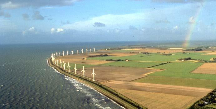 Le Wind-farm Sono degli impianti di produzione di energia elettrica dal vento sulla terraferma. La distanza fra gli aerogeneratori non è casuale.