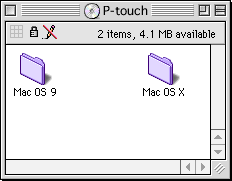 4 Fare doppio clic sulla cartella Mac OS 9 per aprirla. 5 Fare doppio clic sull icona P-touch Quick Editor Installer nella cartella visualizzata. Il programma di installazione viene avviato.