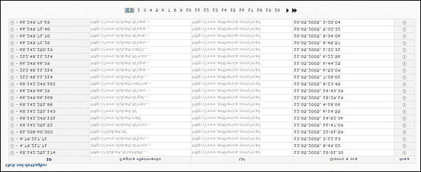 ? area del banner di riferimento Le icone: IP - visualizza i dati whois