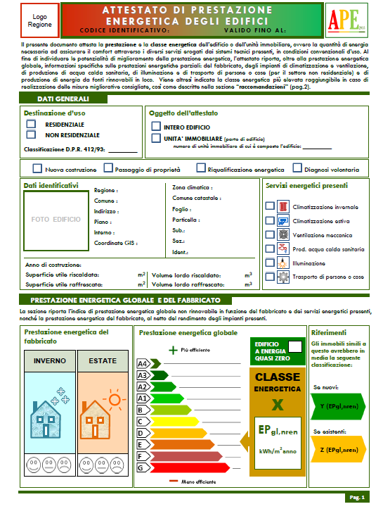 presenti -Agli indicatori quantitativi (classe energetica e indice