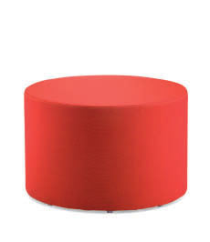 System of poufs, round, square and rectangular which give a casual and ironic touch to the