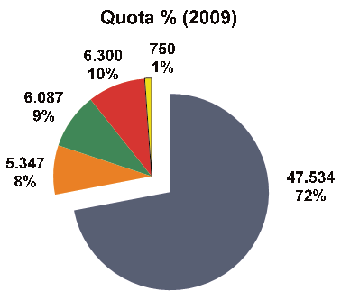 Anche quest anno è da sottolineare il risultato della Calabria, che nell arco del 2009 ha più che raddoppiato la potenza eolica installata.