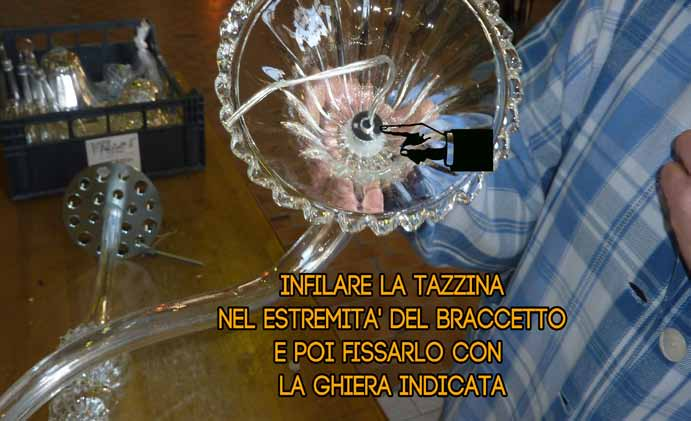 Munirsi del braccetto - è già cablato con cavi elettrici a