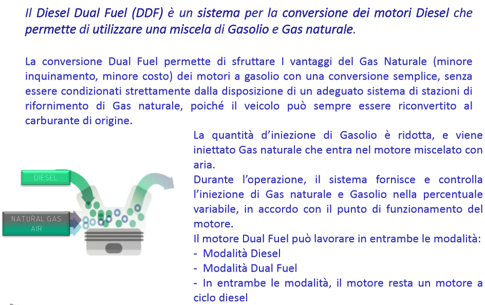 Sistema Dual Fuel Diesel / Metano