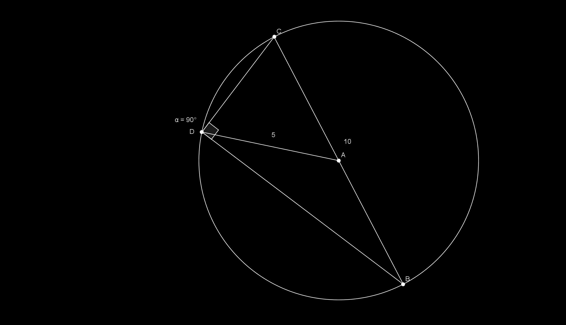 ogni angolo alla circonferenza che insiste su una semicirconferenza è un angolo retto.