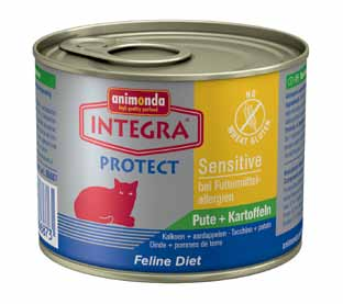 per gatti sensibili all'alimentazione INTEGRA Protect Sensitive (umido) M86680 Sensitive agnello e riso vaschetta 100 g 16 Composizione.