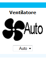 Per accendere/spegnere l unità è sufficiente toccare l icona col simbolo on/off oppure selezionare uno dei due comandi possibili dal menu a tendina appena sotto.