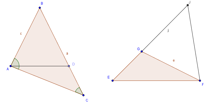 2 1. Disuguaglianze tra gli elementi di un triangolo Dai teoremi dell angolo esterno discendono importanti proprietà riguardanti relazioni di non congruenza tra gli elementi dei triangoli.