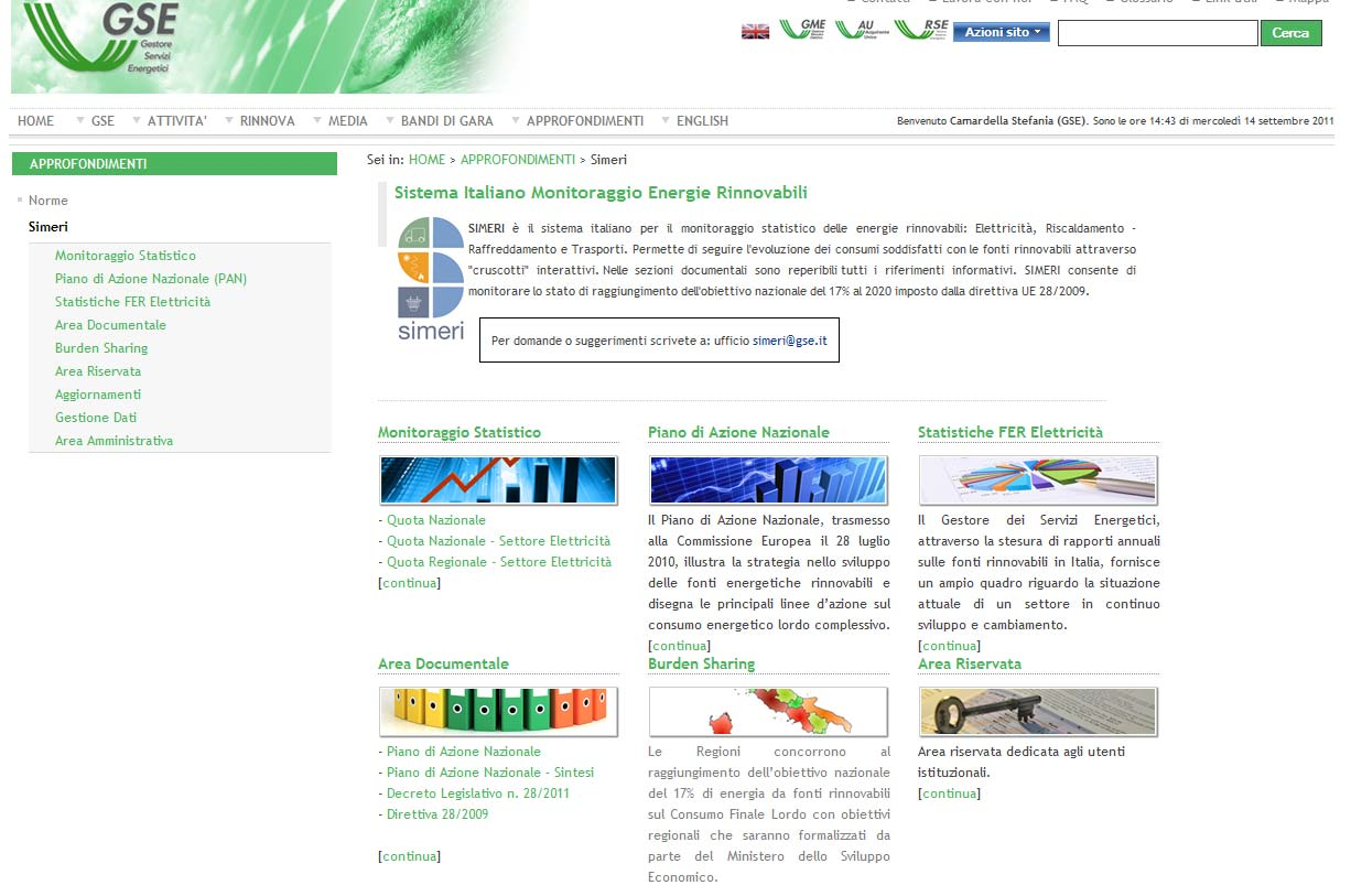 Monitoraggio delle Energie Rinnovabili (Monitoraggio