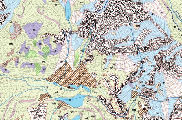 8 Cartografia e basi informative Geoambientali Scala 1:10.000 La cartografia geoambientale è costituita da 10 carte tematiche in scala 1:10.