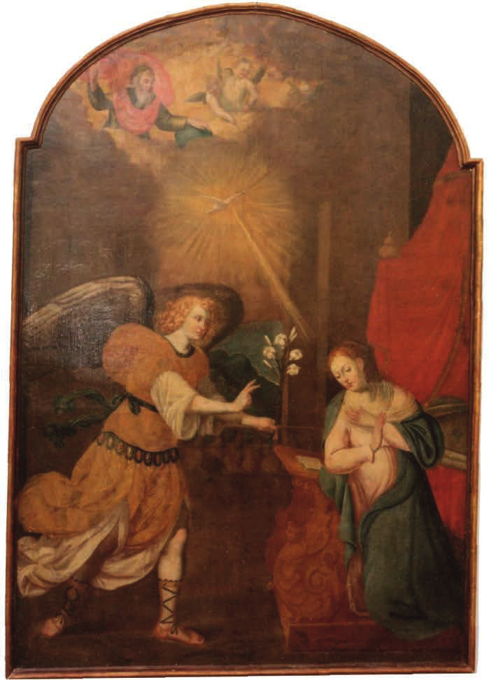 L Annunciazione, pala d altare di Francesco Vaglio.