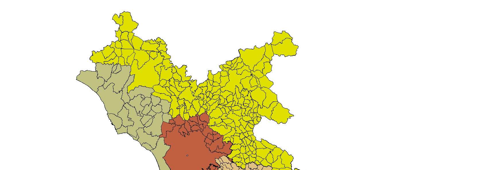 Pagina 8 di 55 Figura 2.2 Zonizzazione del territorio regionale La nu