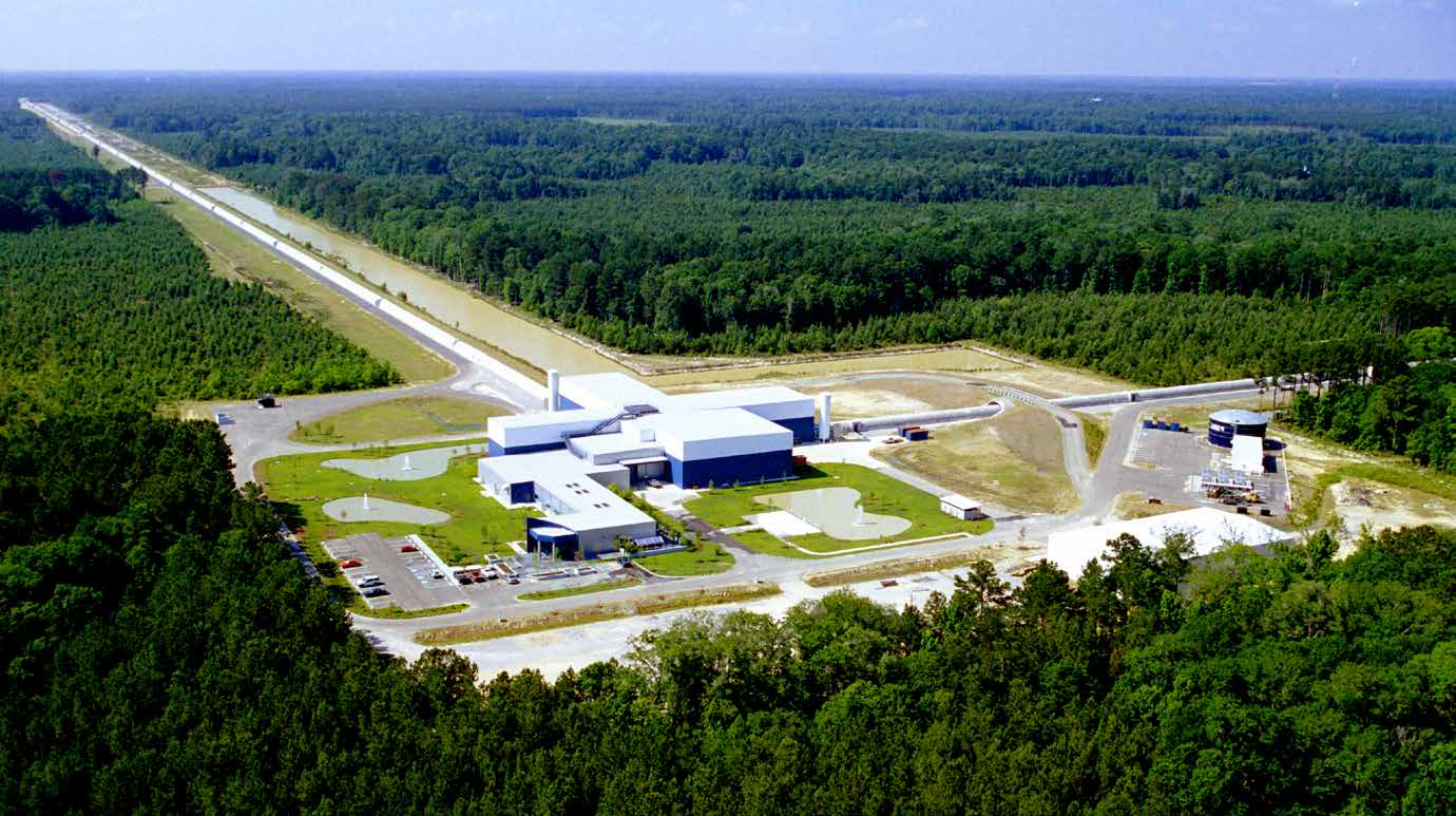 Ciascun interferometro è costituito da due bracci ortogonali lunghi alcuni chilometri (3 km Virgo e 4 km i LIGO): ripetute riflessioni portano la lunghezza ottica effettiva di ciascun