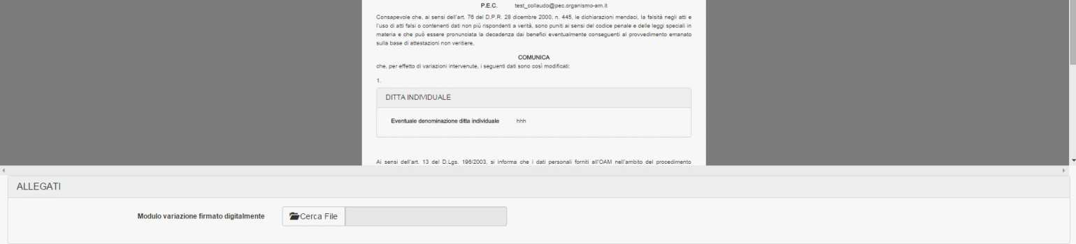 Scaricare il file sul pc cliccando su Scarica PDF (figura 35) e firmare lo stesso con firma digitale.