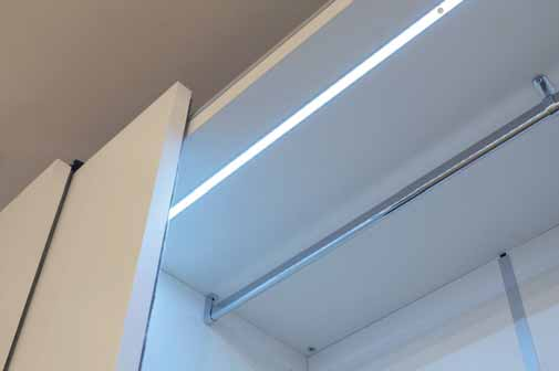 LED EFFETTO LUCE CONTINUA EFFETTO PUNTINI EFFETTO CONO ORDINABILE A MISURA LINEARE ALLUMINIO SATINATO BRUNITO -