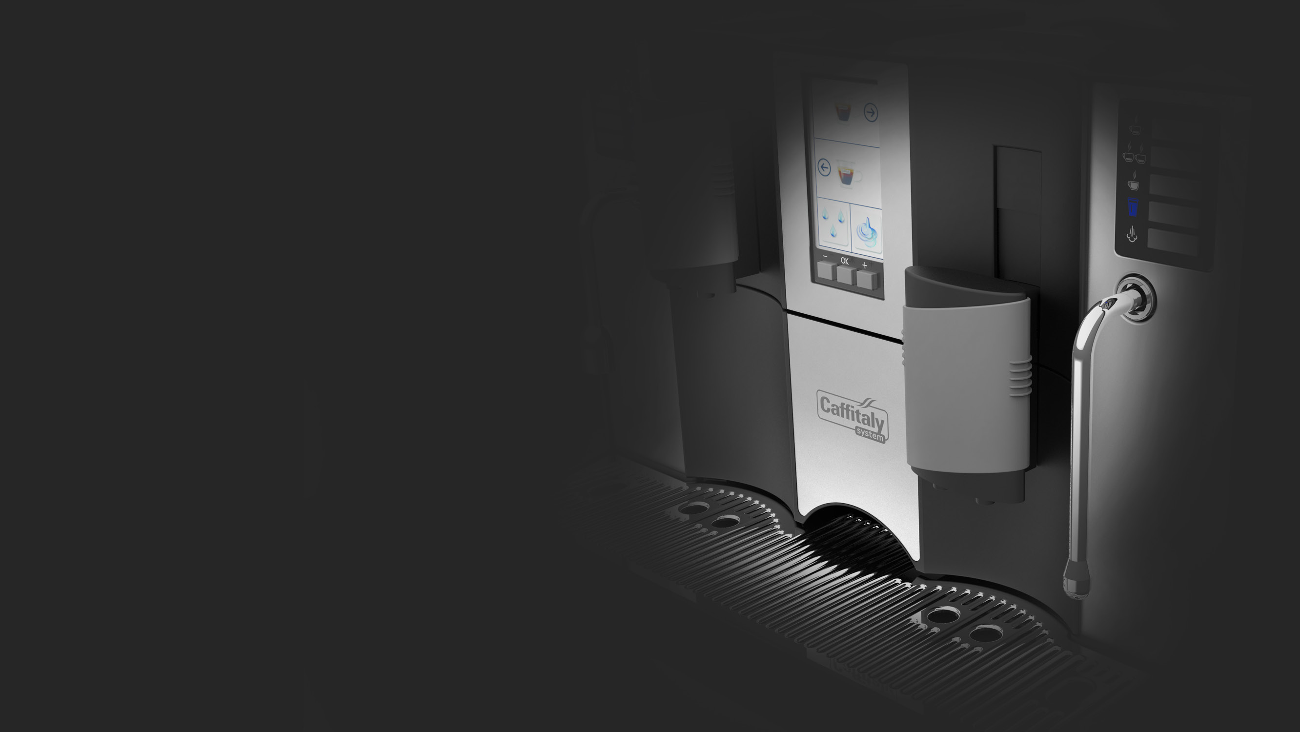 Studied down to the finest detail Caffitaly s latest brainchild, the S9001 professional machine, is the result of a research and design process that sets the objective of identifying and offering