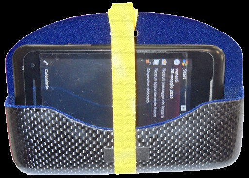 H31 Porta smartphone in carbonio  