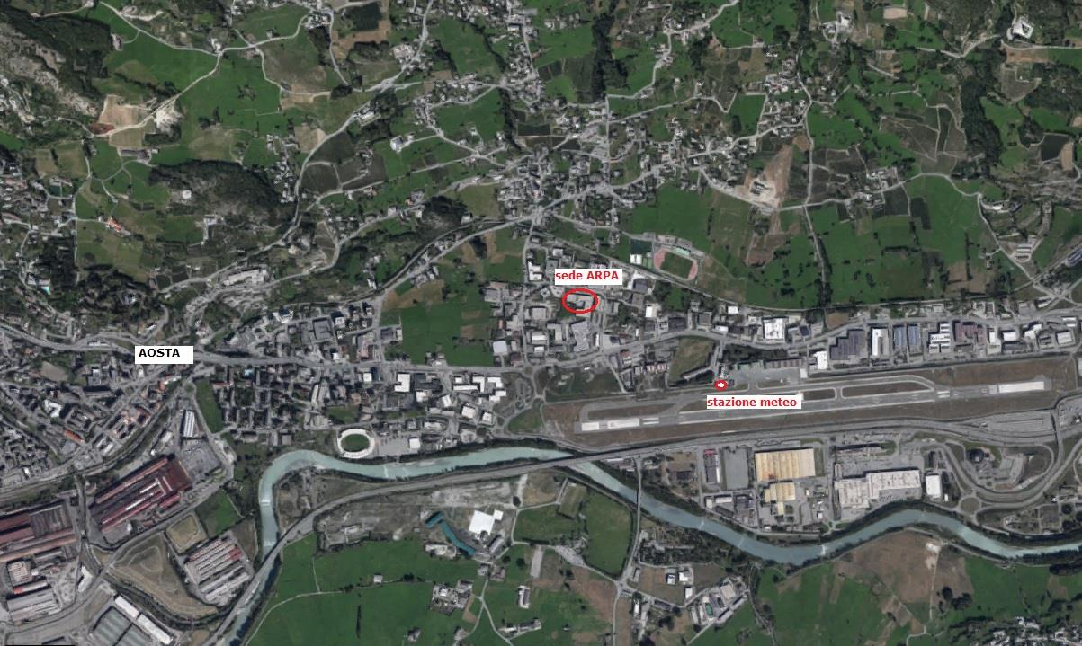 Le tecniche di indagine: modelli e misure Osservatorio per lo studio dell aerosol in atmosfera in ARPA Valle d Aosta realizzato sul tetto della sede ARPA, nel fondovalle centrale a