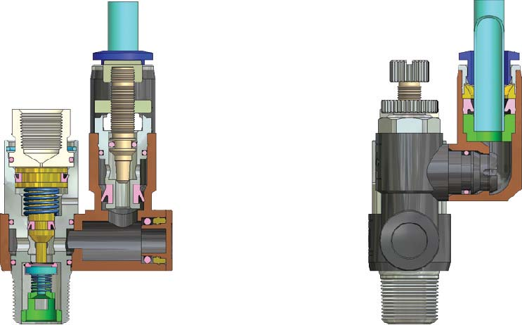 ierre 3 RGOAORI DI FUSSO CON VAVOA DI OCCO PIOAA flow regulators with pilot check valve GNDA CODIC Model designation PVSC PVSC Codice code 0 0 Diametro ubo tube diameter Code Size 0 mm 0 mm mm mm R0