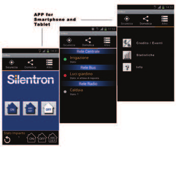 Software Silentron Silentron BOX - Upgrade Firmware - APP SmartPhone Questi software, liberamente scaricabili dal sito Silentron consentono la programmazione, la telegetione e l aggiornamento delle