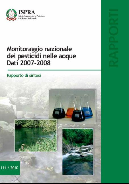 Monitoraggio dei pesticidi nelle acque Nell ambito del monitoraggio ambientale